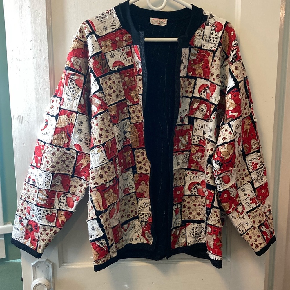 Dog Lovers Handmade Patchwork Jacket